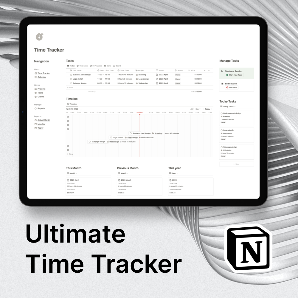 Notion Ultimate Time Tracker