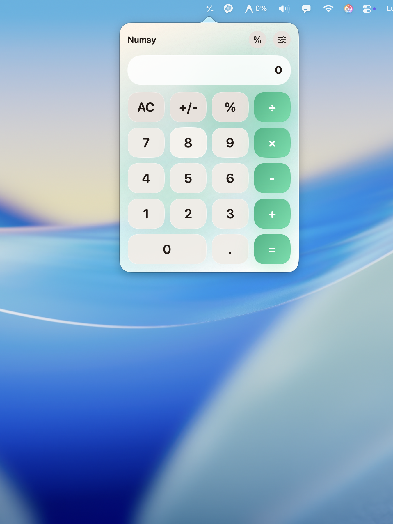 Numsy: Menu Bar Calculator gallery image