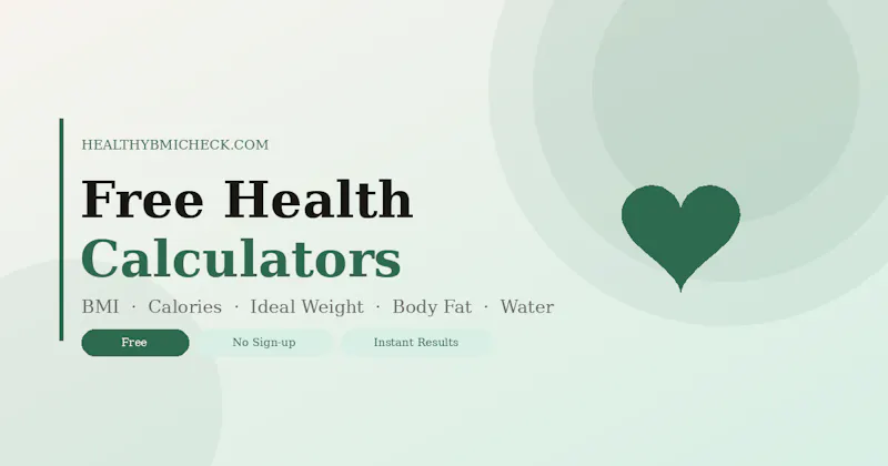 HealthyBMICheck — Free Calculators screenshot 1