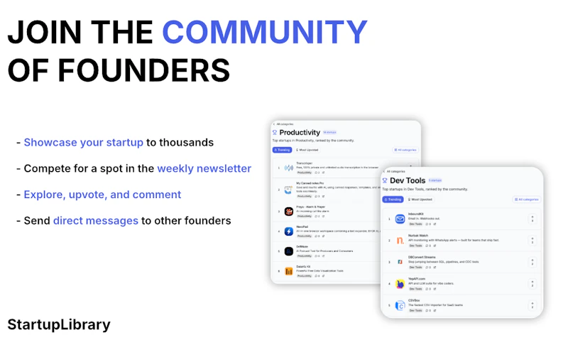 StartupLibrary screenshot 1