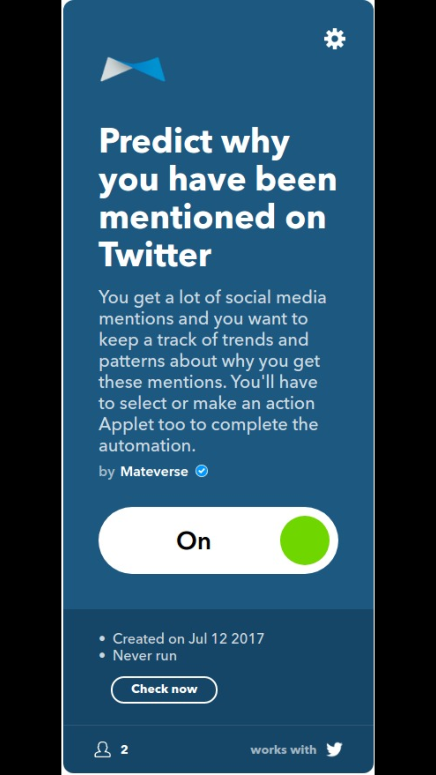 Mateverse + IFTTT gallery image