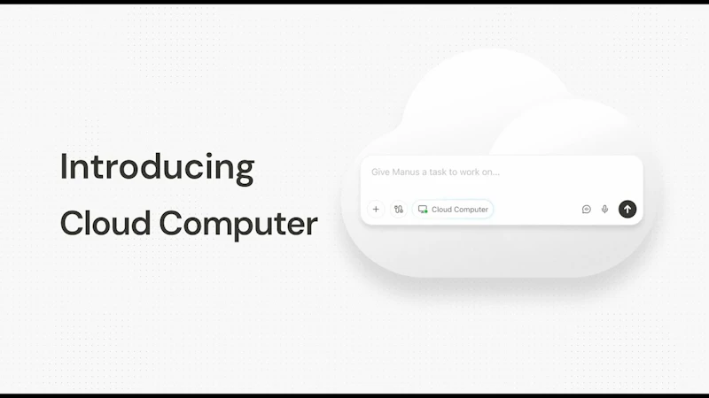 Cloud Computer by Manus screenshot 1 (video preview)