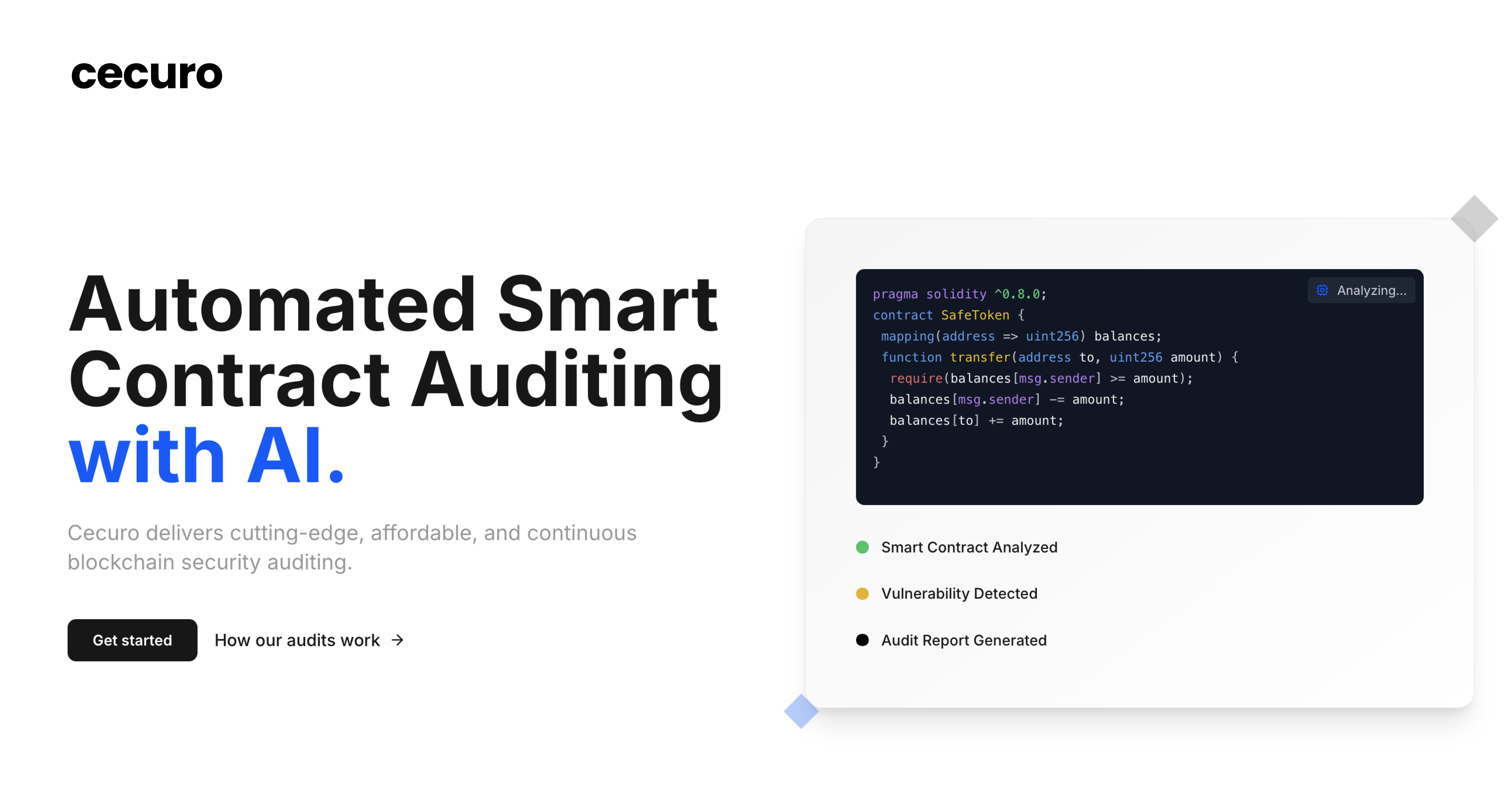 Cecuro - Screenshot 2 showing product features and functionality