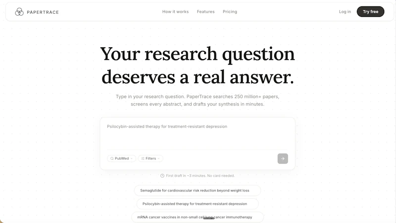 PaperTrace screenshot 1
