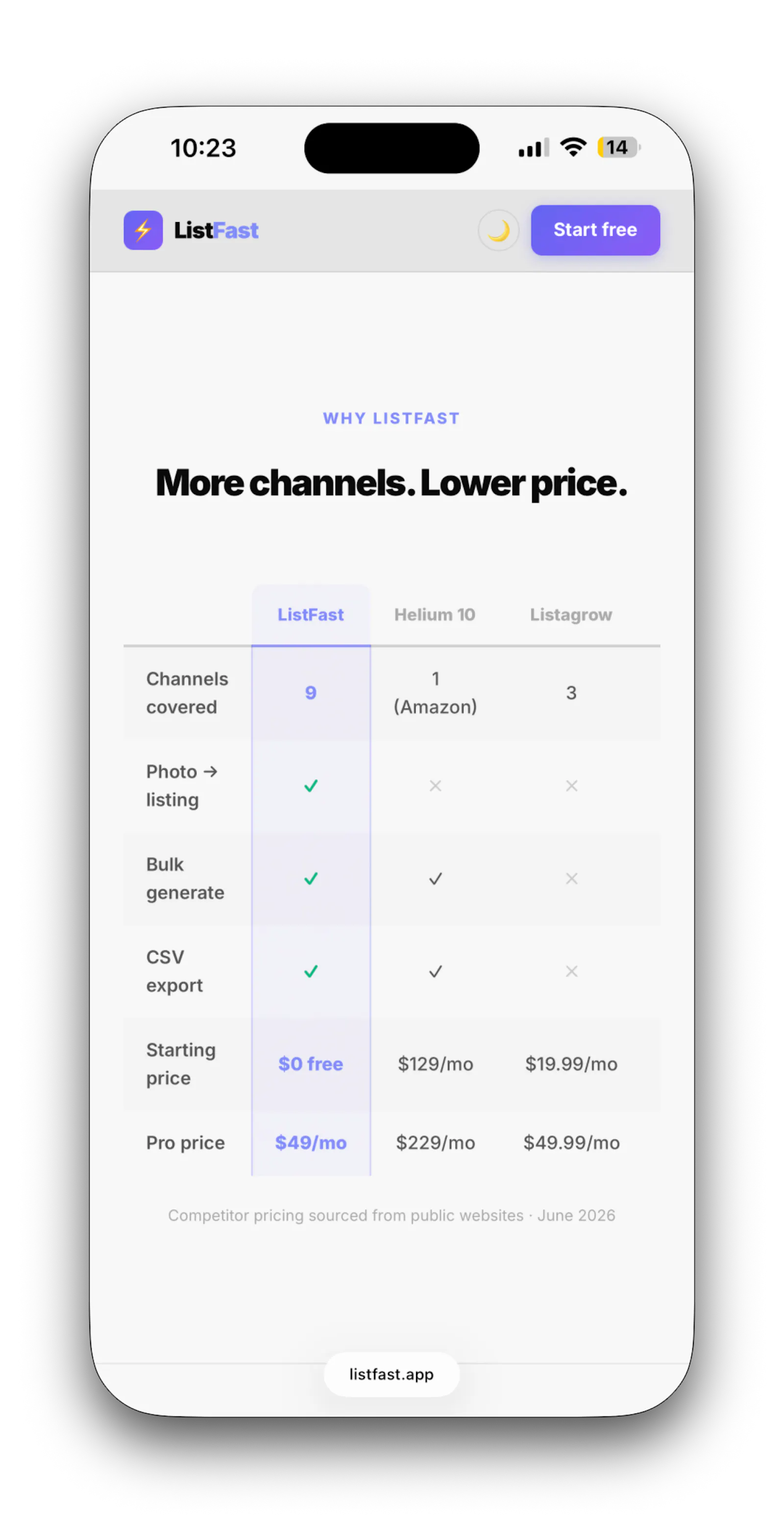 ListFast screenshot 2