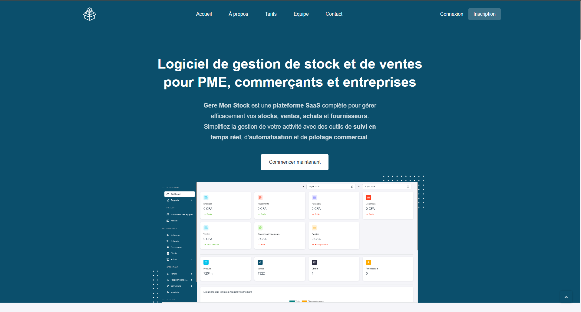 Gere Mon Stock - Управление акциями и продажами медиа 1