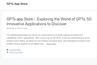 GPTs App Store gallery image