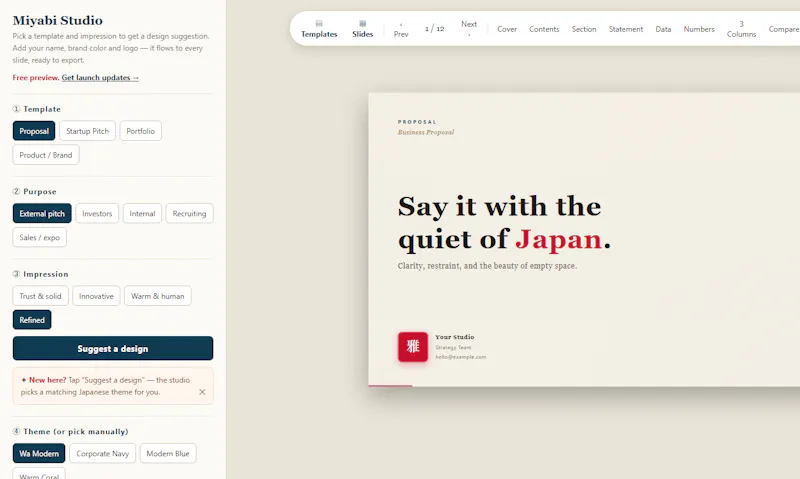 Miyabi screenshot 3
