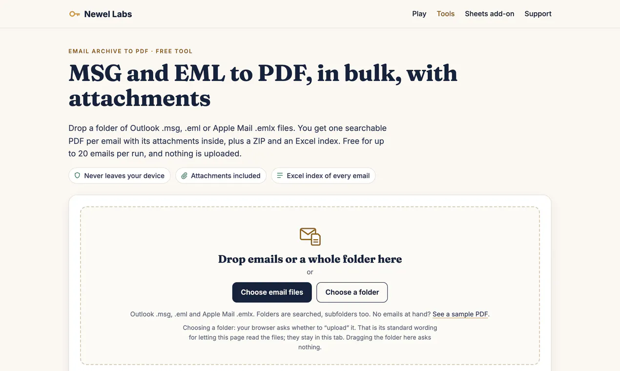 Email Archive to PDF gallery image