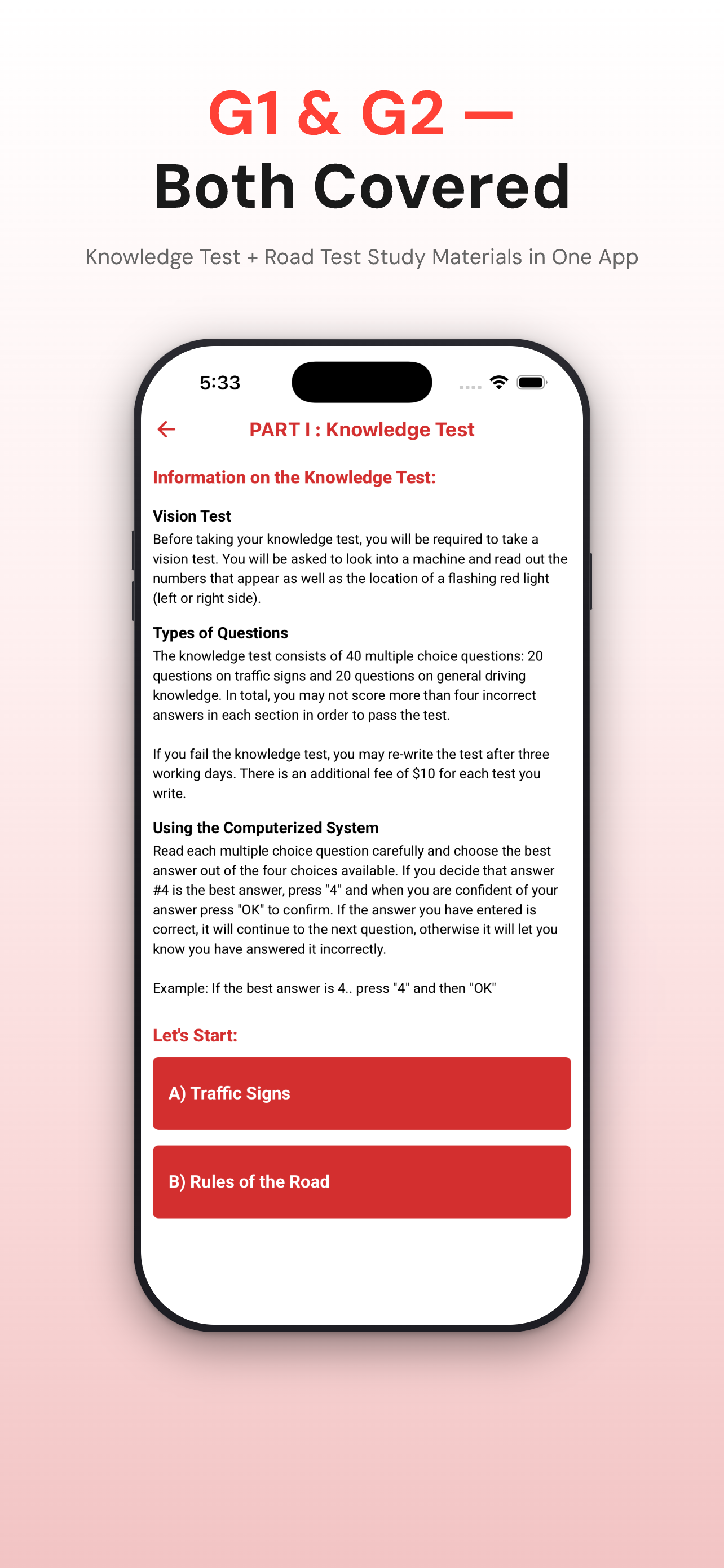 Canada Driving Test G1 and G2 media 9