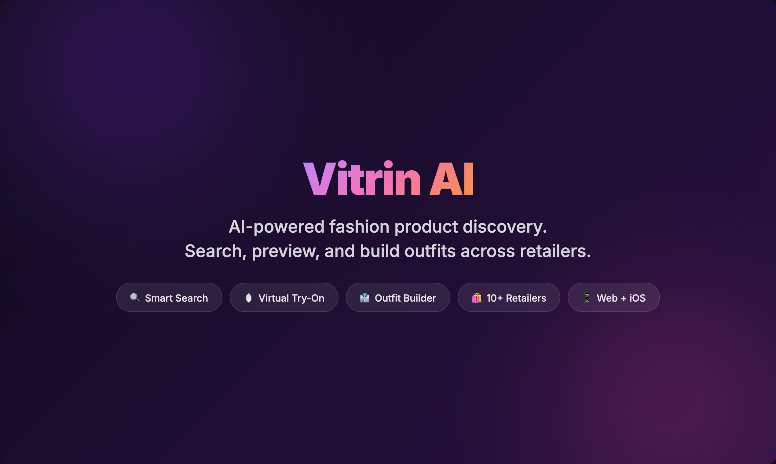 Vitrin AI - Hyper Personalized Fashion gallery image