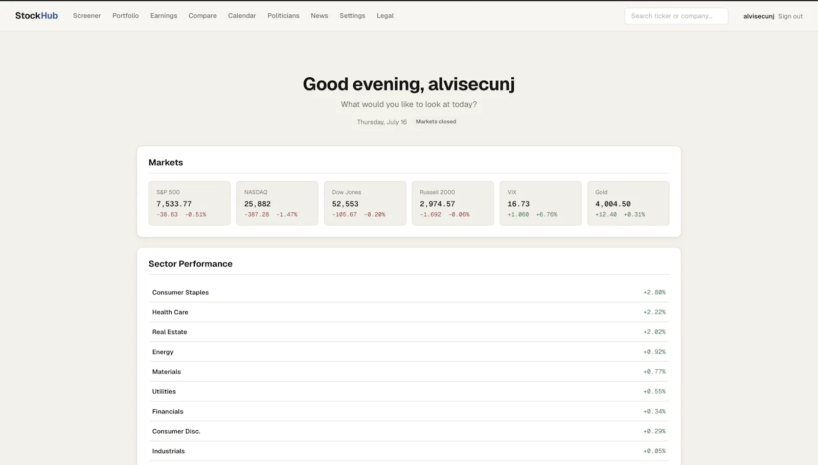 StockHub screenshot 2