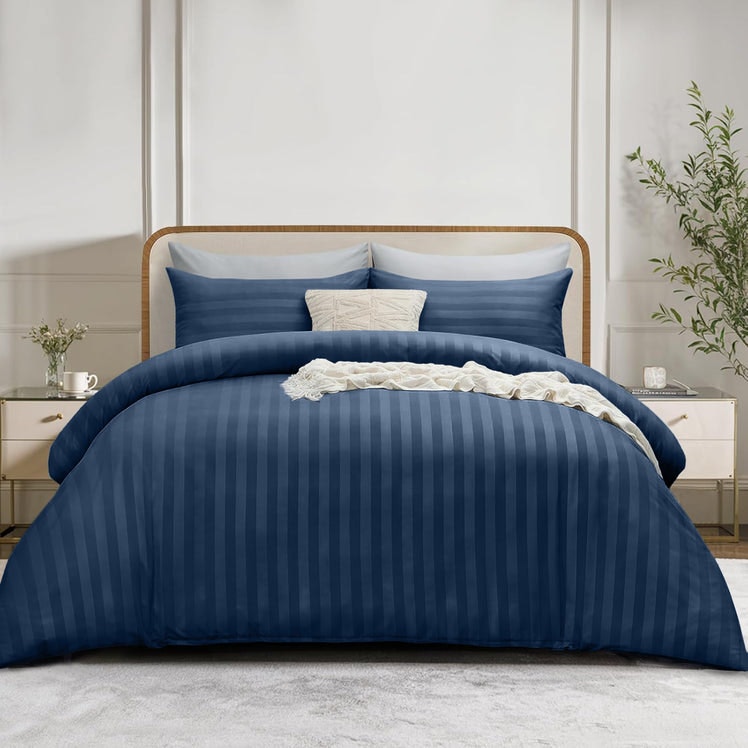 4PC Stripe Bedding Complete Set gallery image