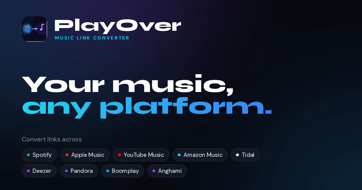 PlayOver — Your Music, Any Platform gallery image