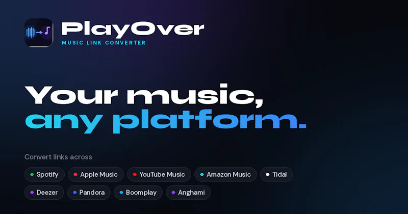 PlayOver — Your Music, Any Platform screenshot 1