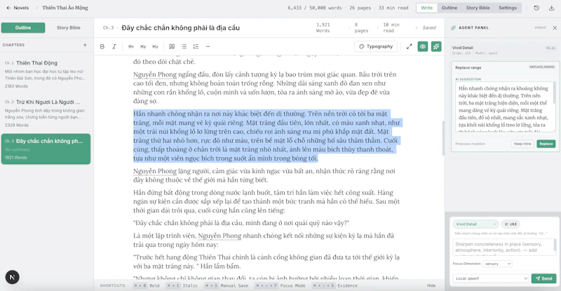 Xnovelist screenshot 1