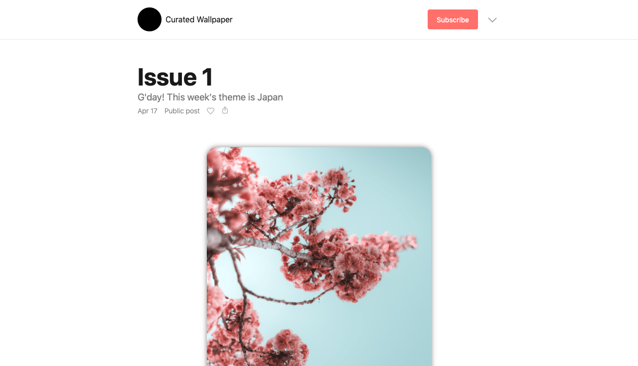 Curated Wallpaper gallery image