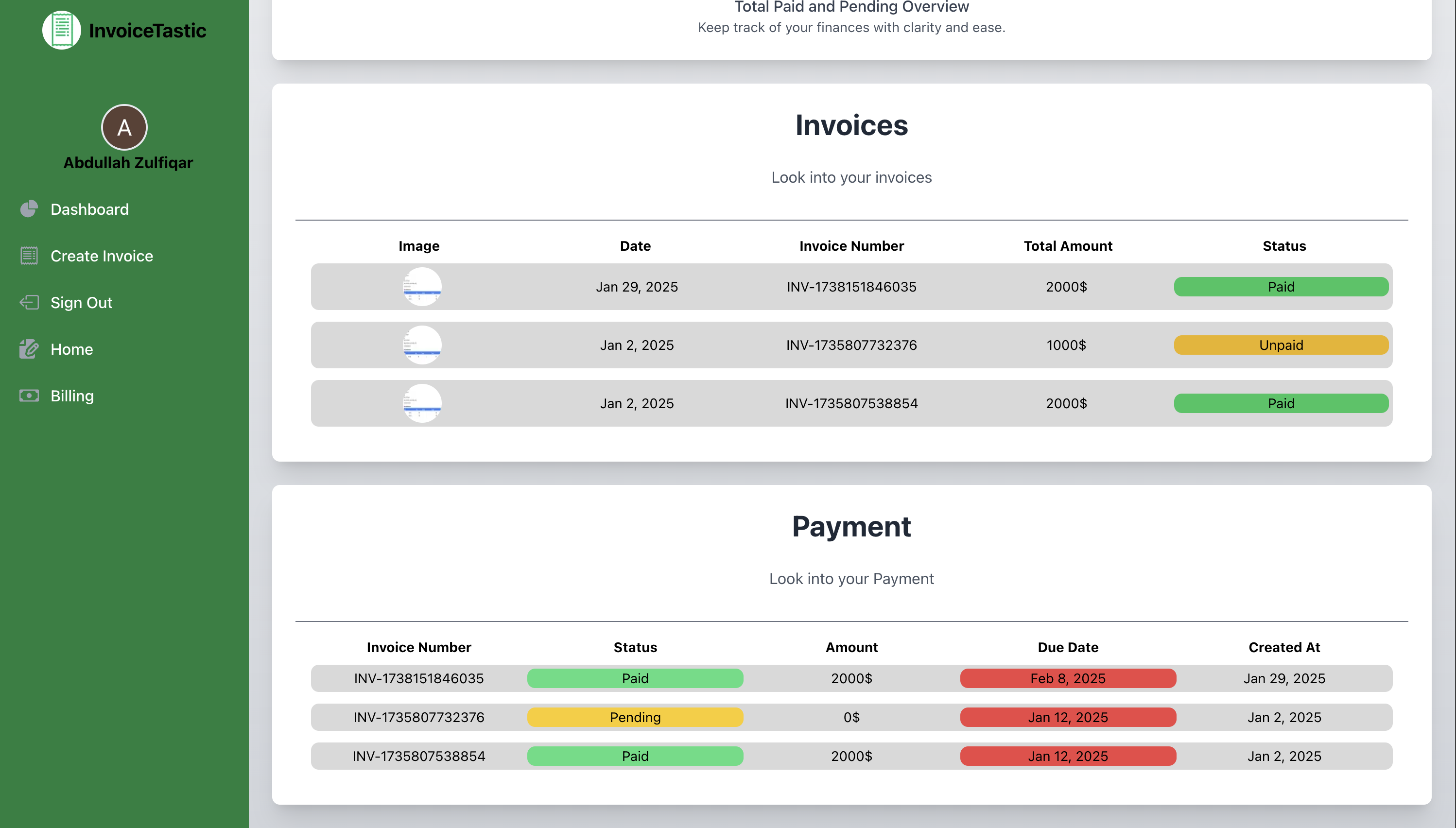 Invoicetastic - Беспокойный выставление счетов и отслеживания платежей для фрилансеров! медиа 4