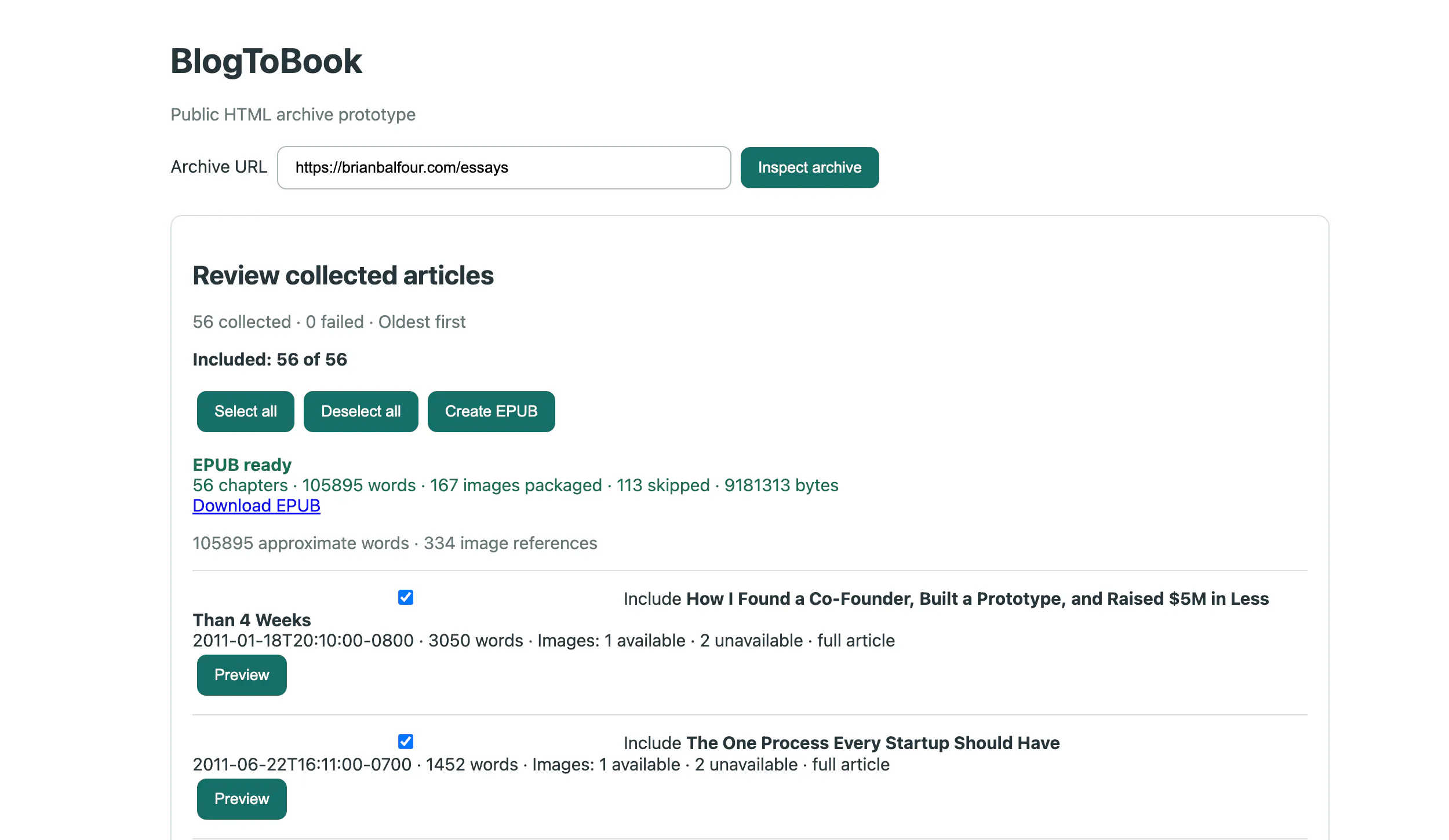 BlogToBook gallery image