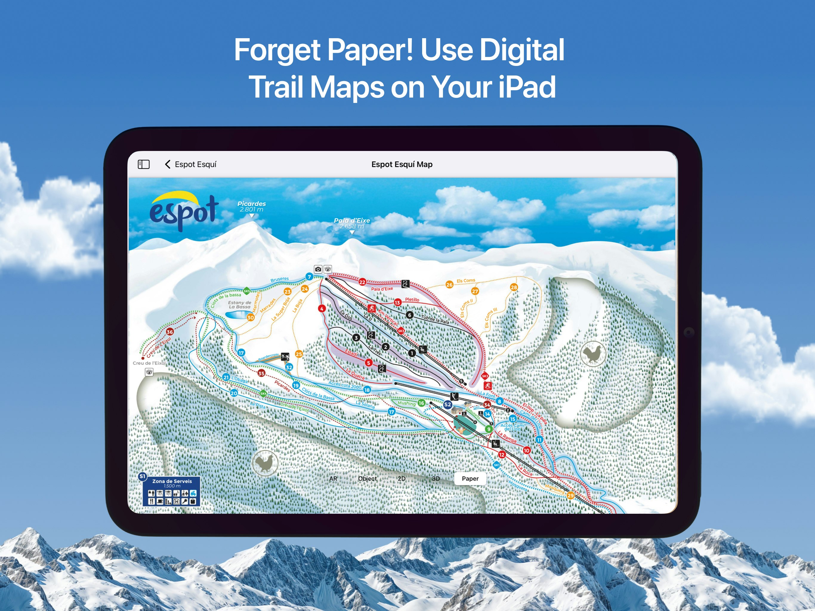 Neu - Apple Vision Pro 및 iOS 용 AR 스키 리조트 맵 미디어 18