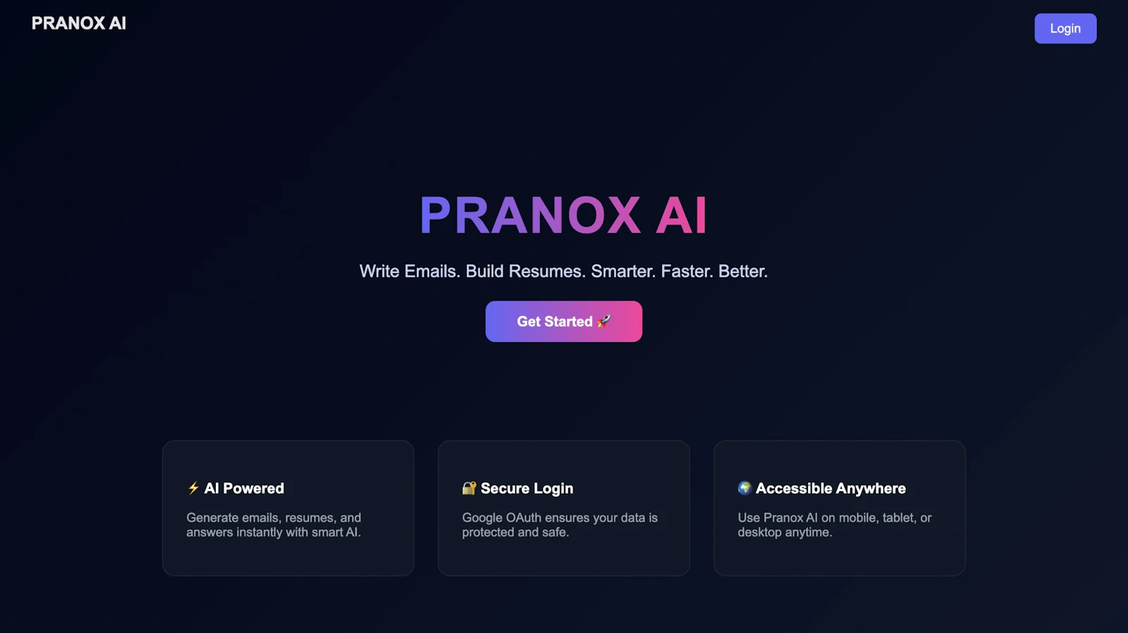 Pranox AI screenshot 1