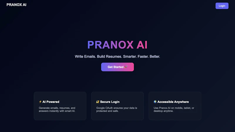 Pranox AI screenshot 1