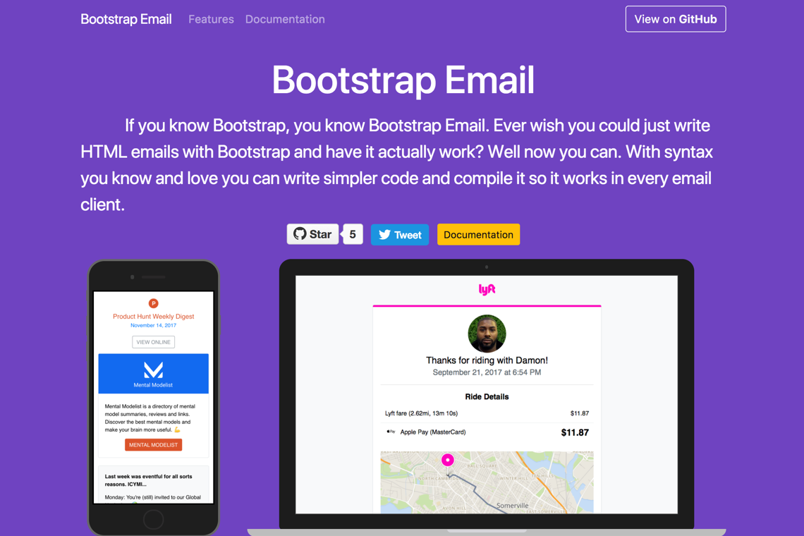 Bootstrap Email gallery image