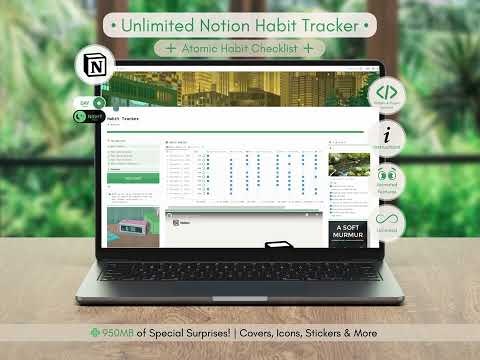 Unlimited Notion Habit Tracker Template gallery image