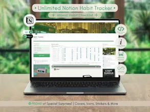 Unlimited Notion Habit Tracker Template gallery image