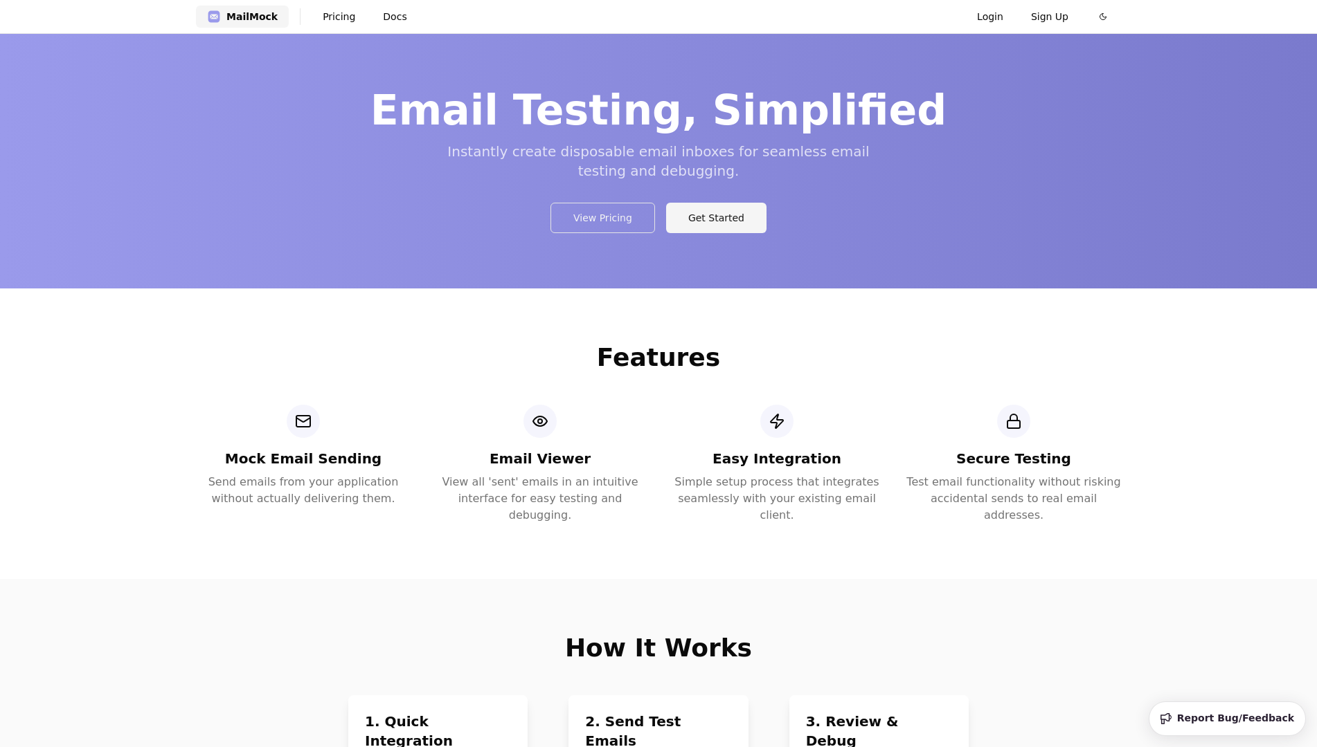 Mídia 1 de MailMock - Teste de email simplificado para desenvolvedores