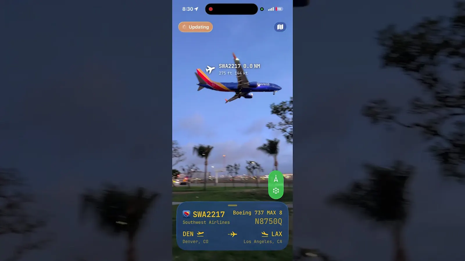 ARDAR - AR Flight Tracker screenshot 1 (video preview)