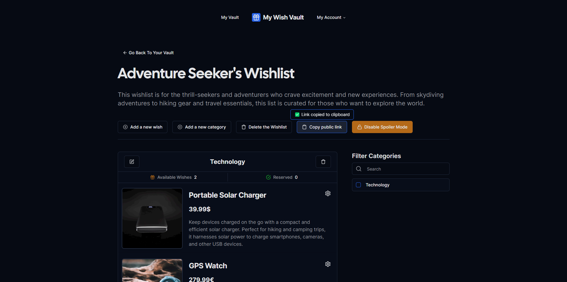 My Wish Vault media 2