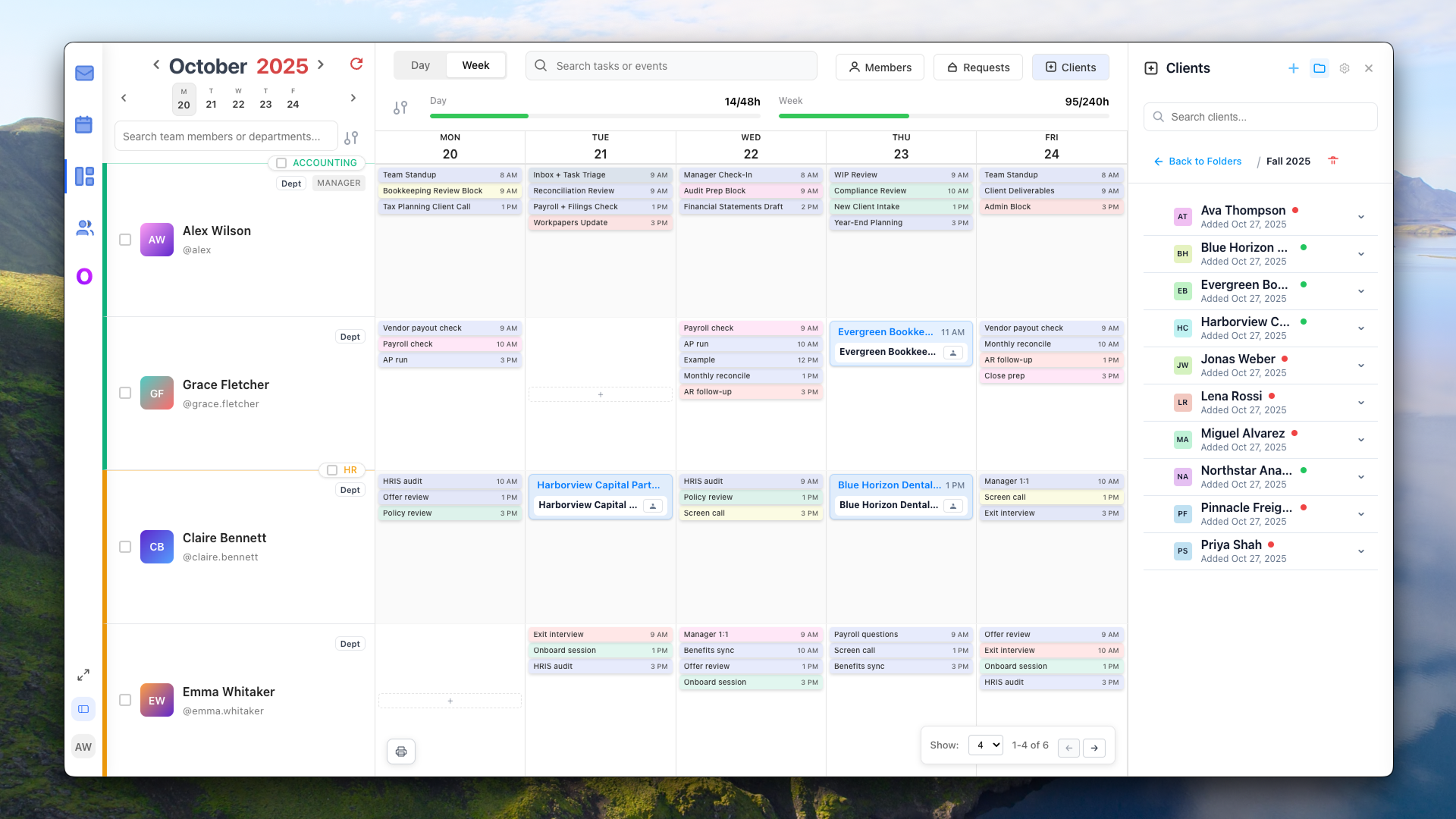 Optivo - Main product screenshot demonstrating key features and user interface