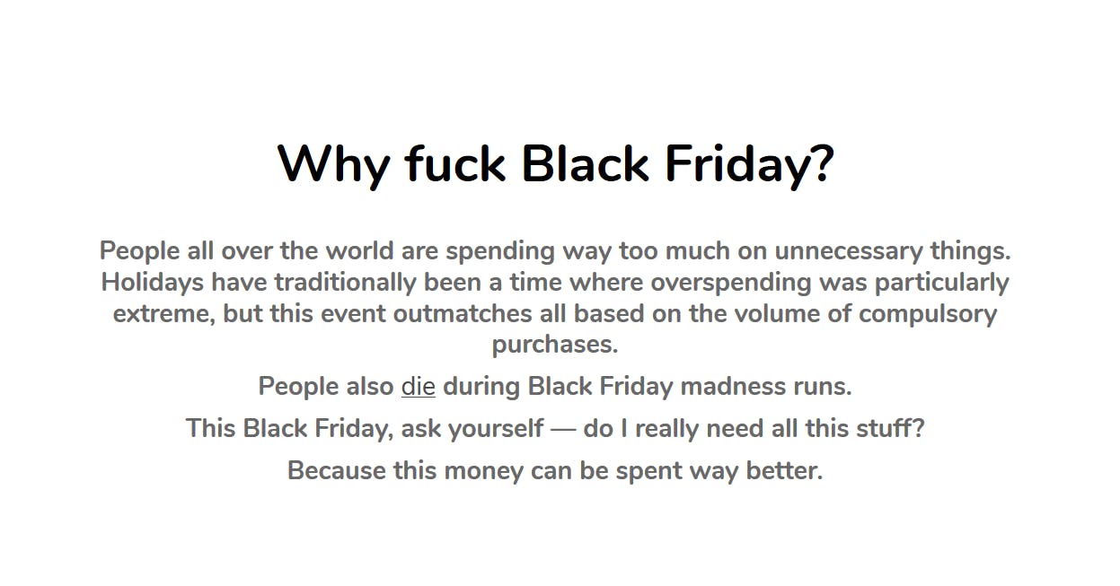 Fuck Black Friday media 2