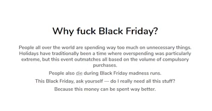 Fuck Black Friday gallery image