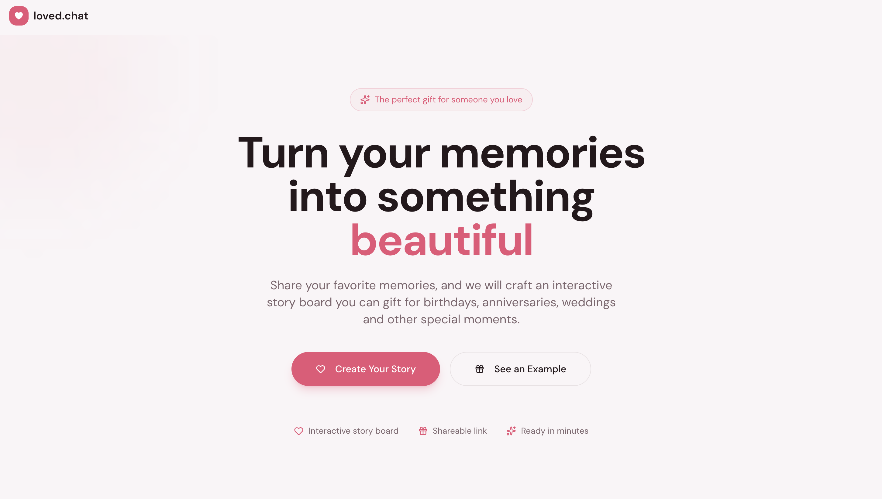 loved.chat - Product Hunt launch logo and brand identity