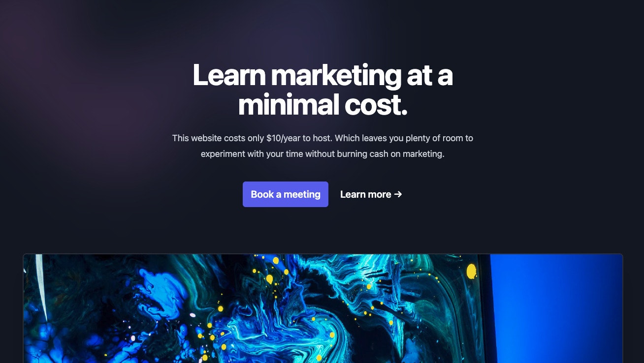 Minimales Marketing - KOSTENLOSE HUGO sie, um Marketing -Website für die Konvertierung zu generieren. Medien 1
