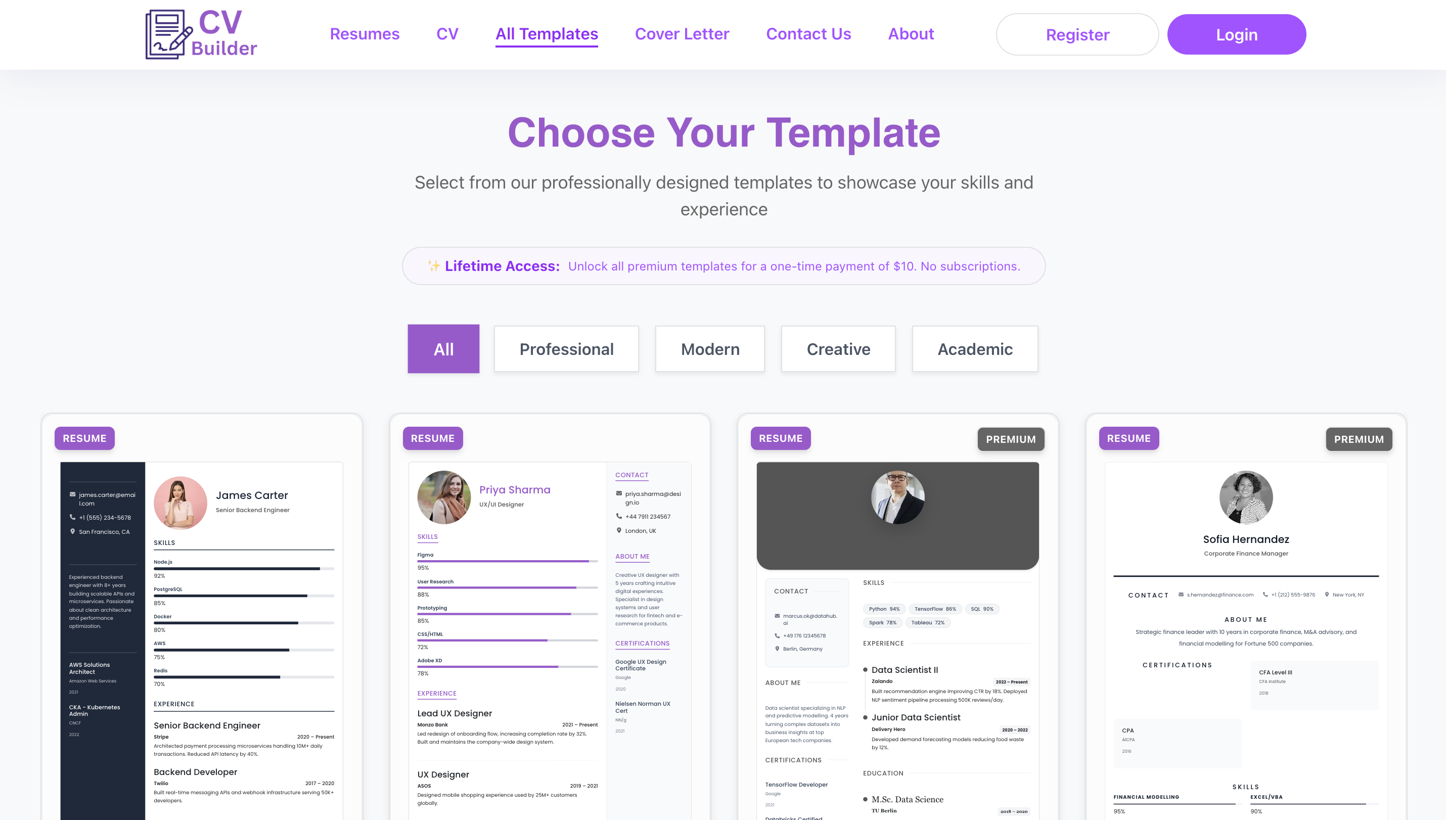 CV Builder gallery image