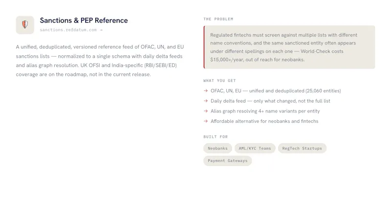 refdatum screenshot 1