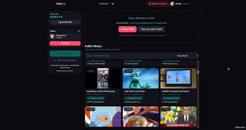 PartyDub screenshot 2