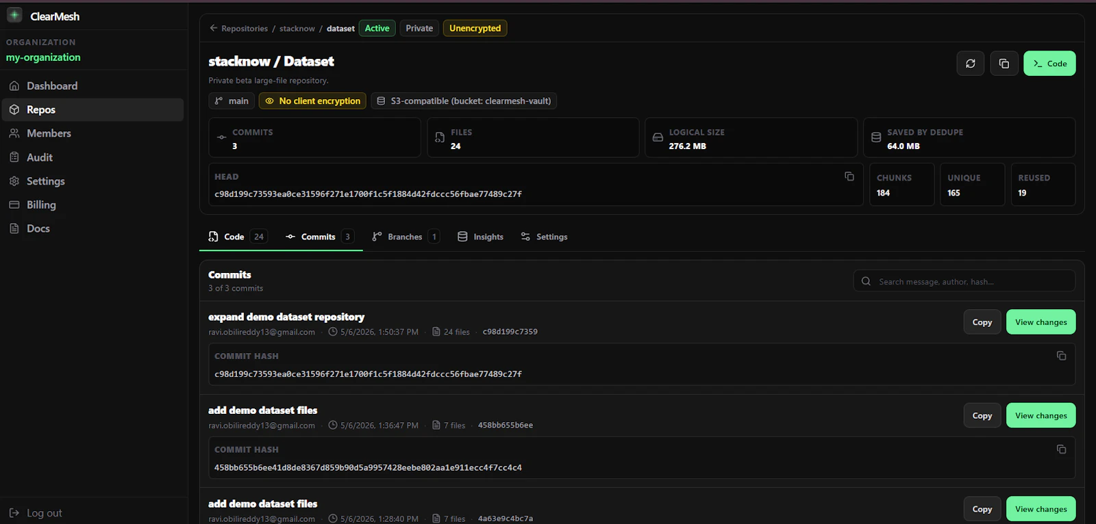 ClearMesh screenshot 2