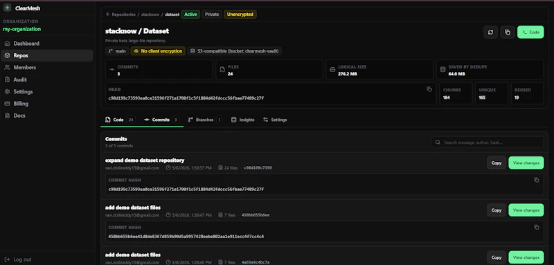 ClearMesh screenshot 2