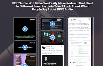 PDF2Audio :Convert PDFs into an audio gallery image