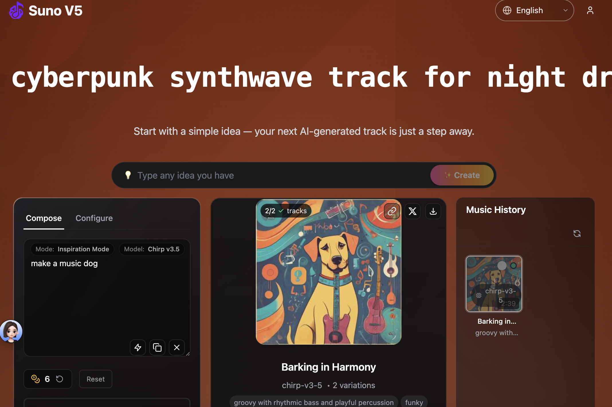 Média Application Suno V5 - Générateur de musique Suno V5 1