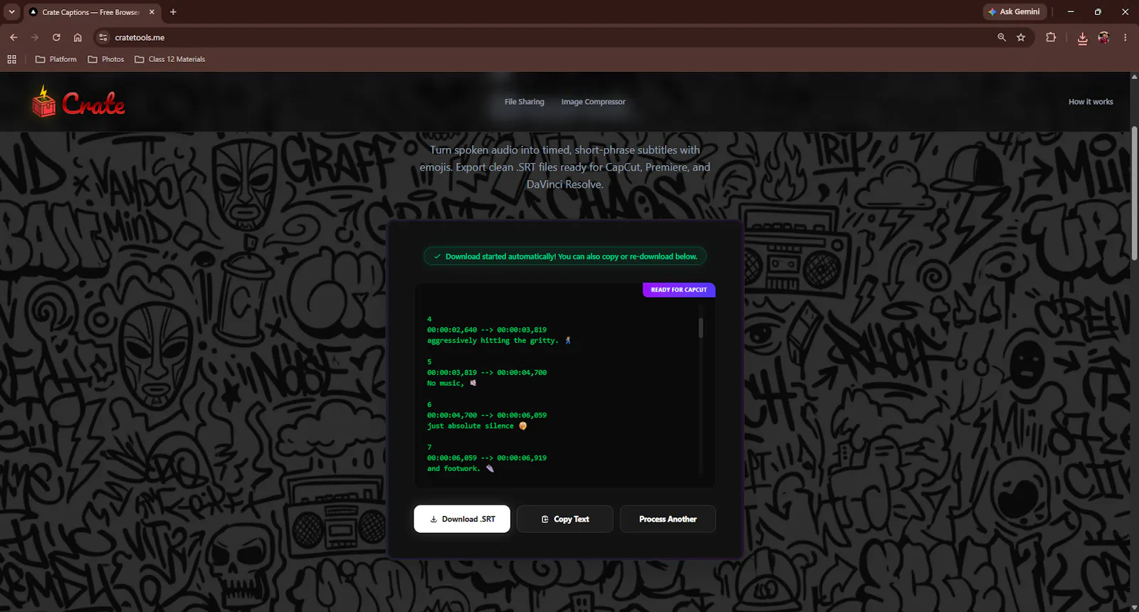 Crate Captions  screenshot 3