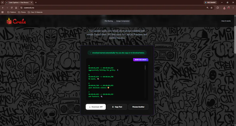 Crate Captions  screenshot 3