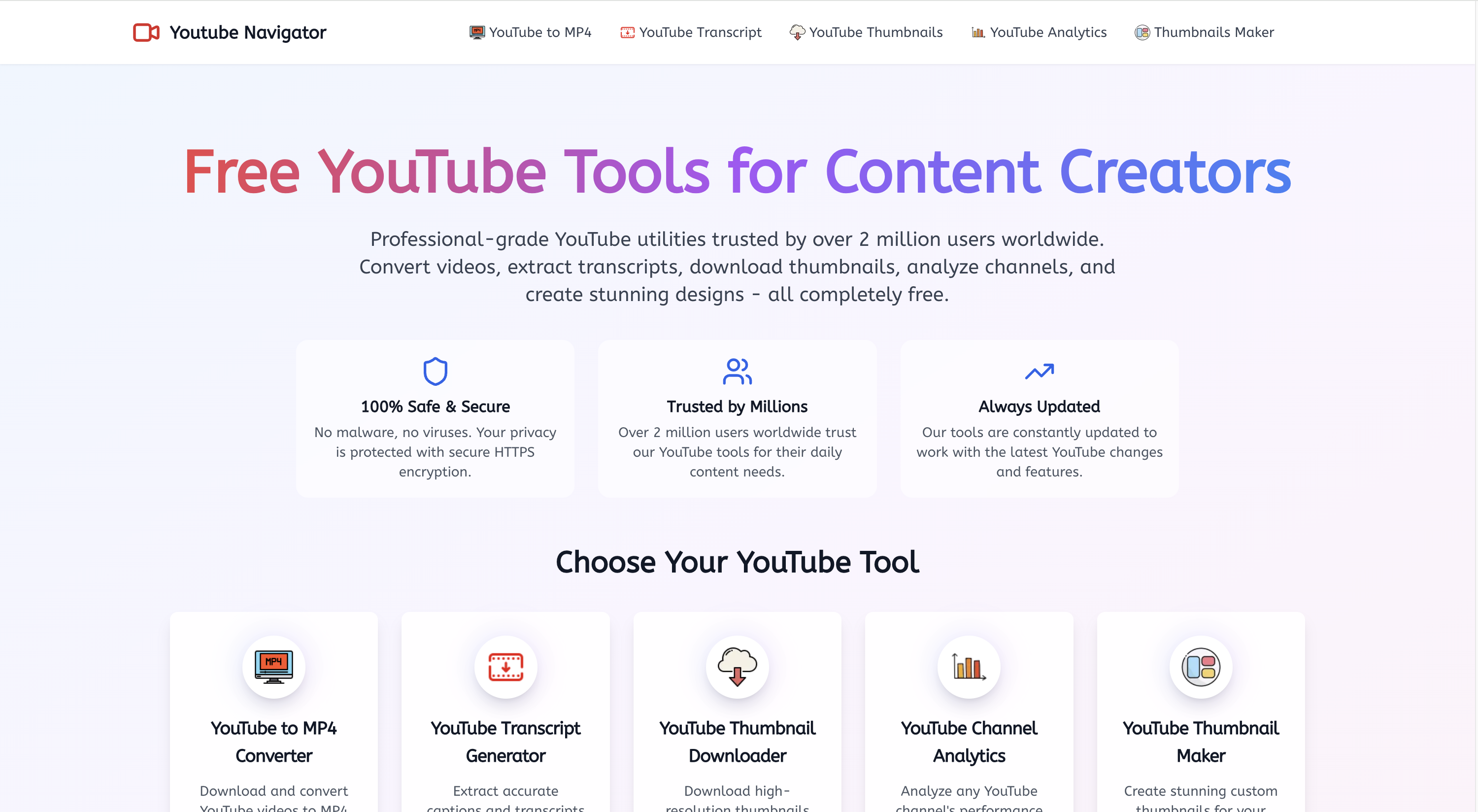 YouTube Navigator - Gratis browsertools om de productiviteit van de YouTube -maker te stimuleren media 1