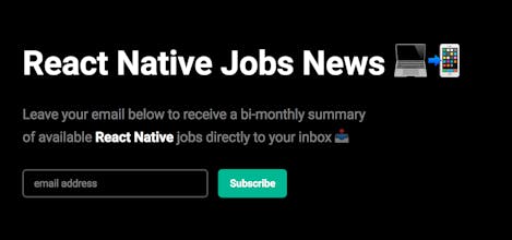 React Native Jobs News gallery image