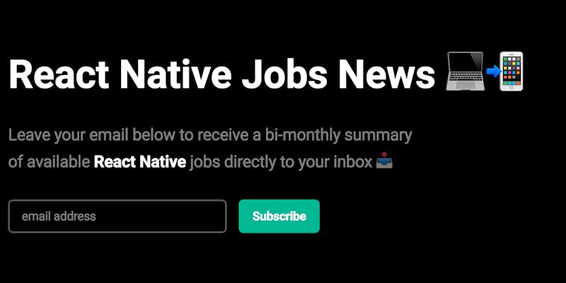 React Native Jobs News media 1