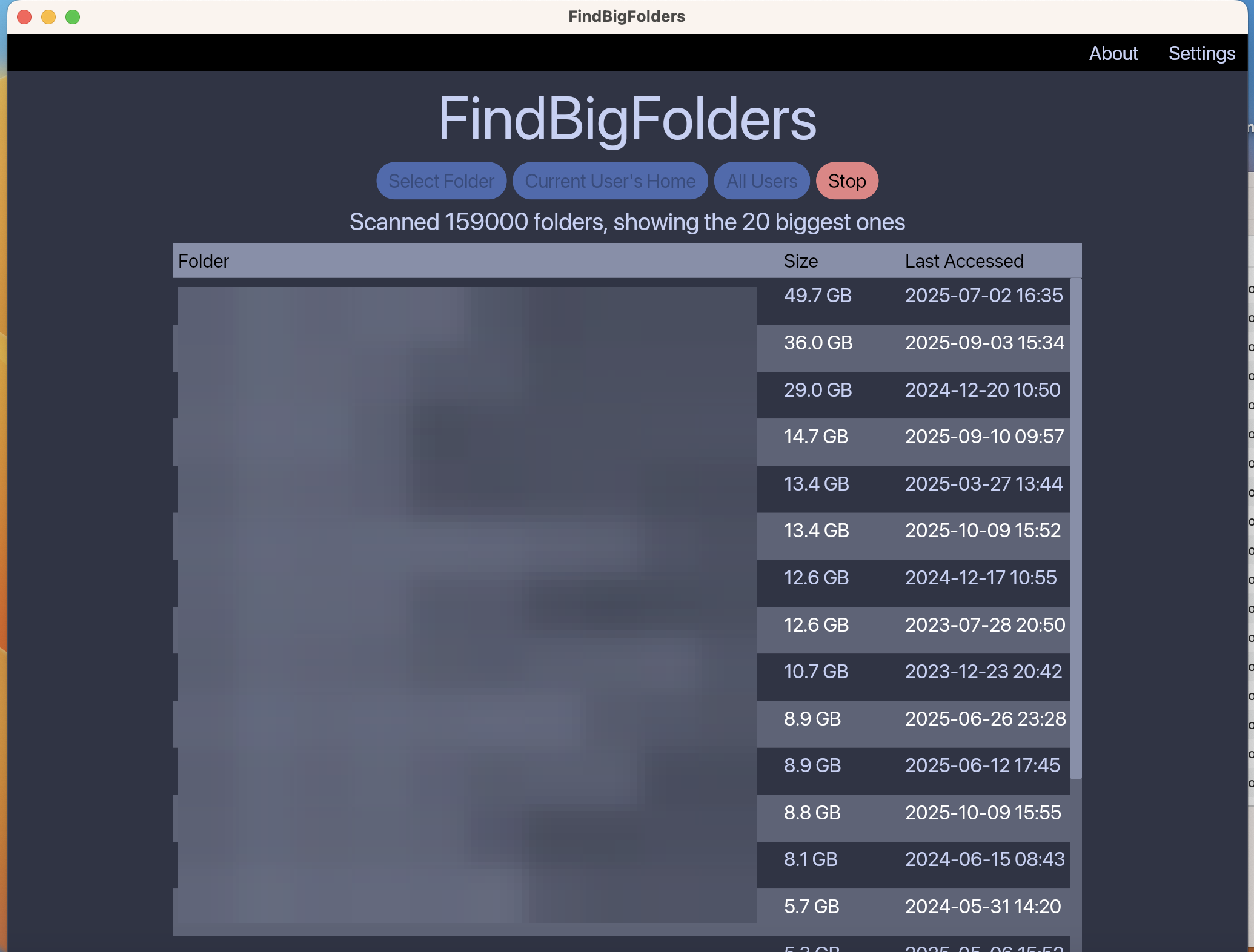 FindBigFolders gallery image